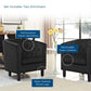 Modway Prospect 2 Piece Performance Velvet Armchair Set FredCo