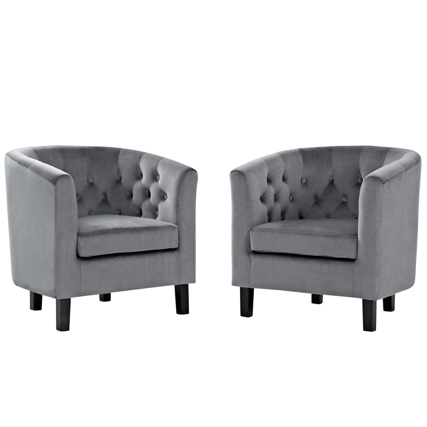 Modway Prospect 2 Piece Performance Velvet Armchair Set FredCo