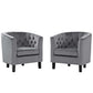 Modway Prospect 2 Piece Performance Velvet Armchair Set FredCo