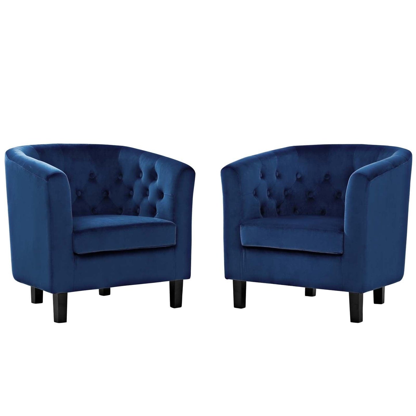 Modway Prospect 2 Piece Performance Velvet Armchair Set FredCo