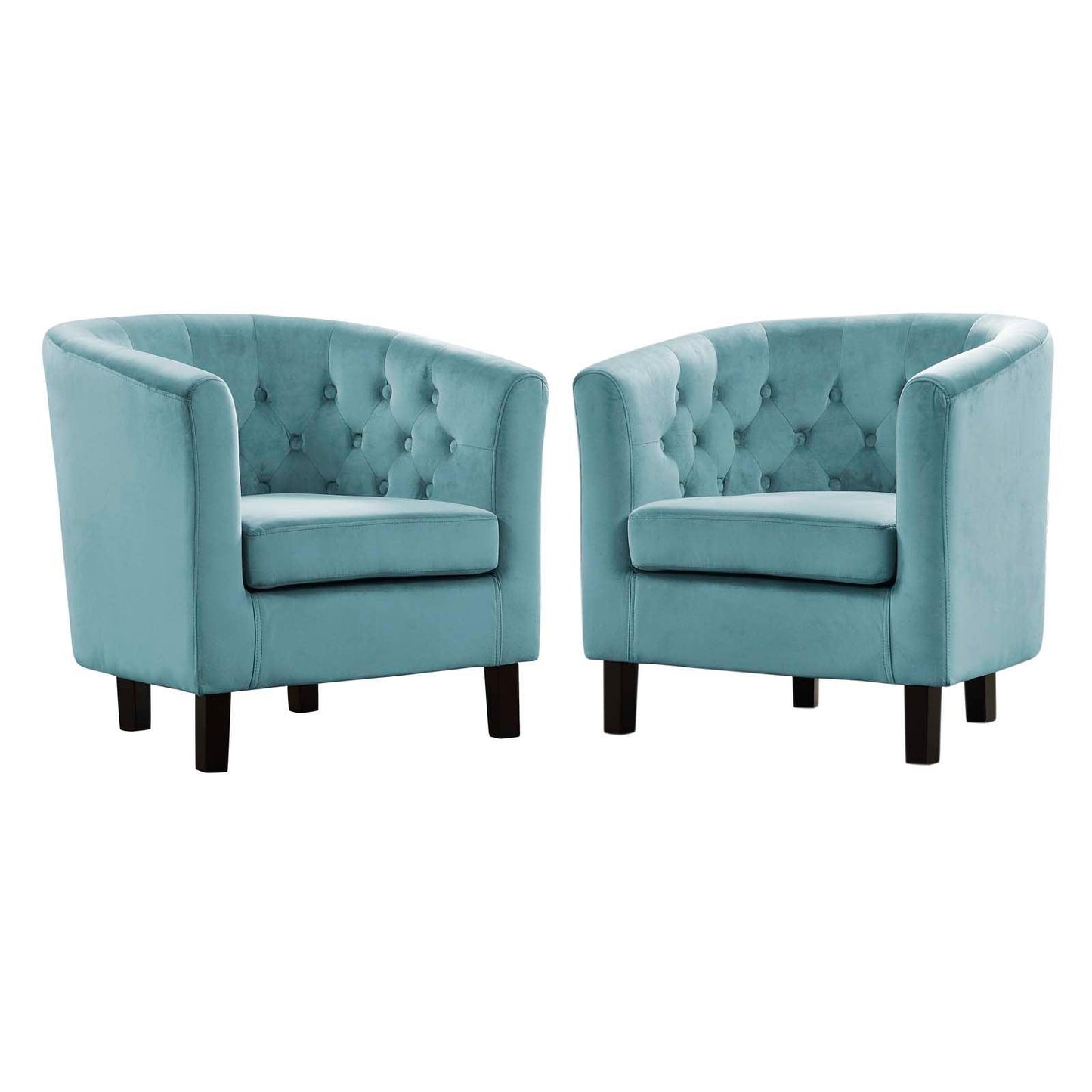 Modway Prospect 2 Piece Performance Velvet Armchair Set FredCo