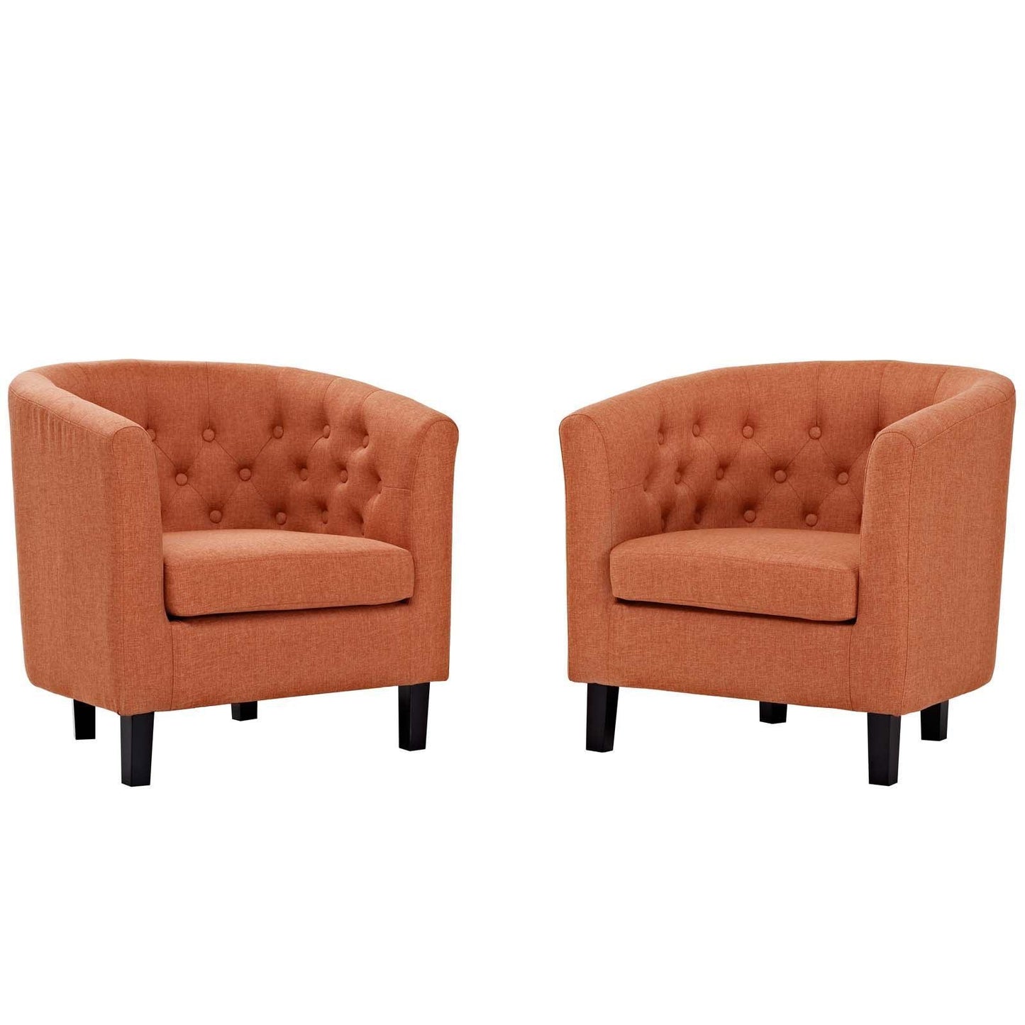 Modway Prospect 2 Piece Upholstered Fabric Armchair Set FredCo