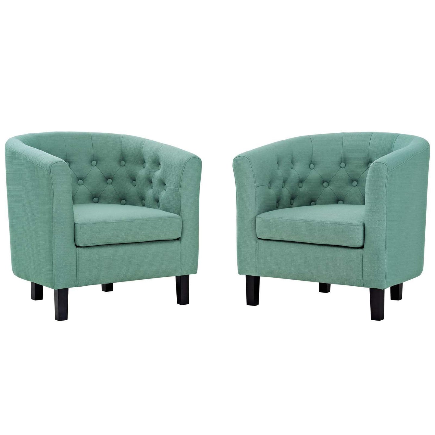 Modway Prospect 2 Piece Upholstered Fabric Armchair Set FredCo