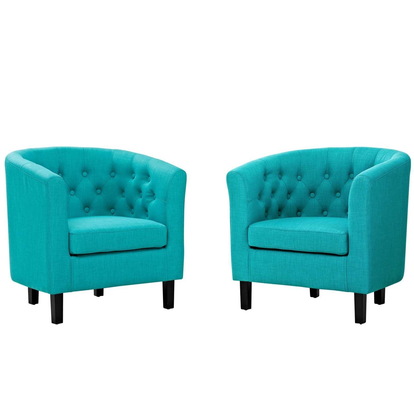 Modway Prospect 2 Piece Upholstered Fabric Armchair Set FredCo