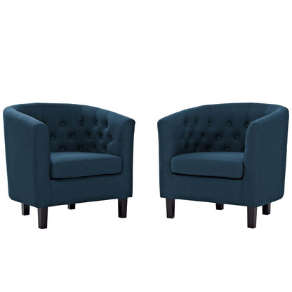 Modway Prospect 2 Piece Upholstered Fabric Armchair Set FredCo