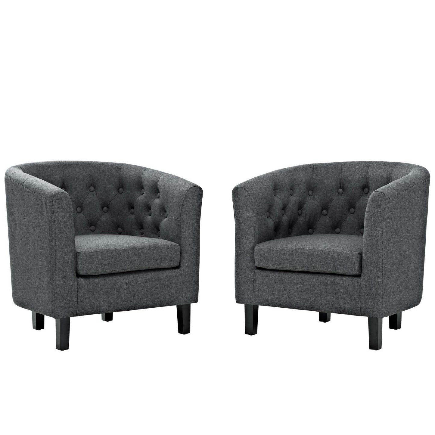 Modway Prospect 2 Piece Upholstered Fabric Armchair Set FredCo