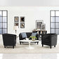 Modway Prospect 3 Piece Performance Velvet Loveseat and Armchair Set FredCo