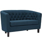 Modway Prospect 3 Piece Upholstered Fabric Loveseat and Armchair Set FredCo