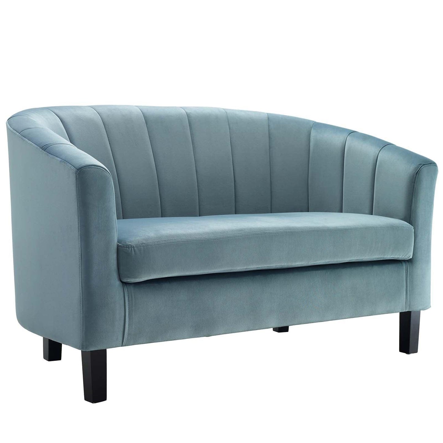 Modway Prospect Channel Tufted Performance Velvet Loveseat FredCo