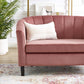Modway Prospect Channel Tufted Performance Velvet Loveseat FredCo