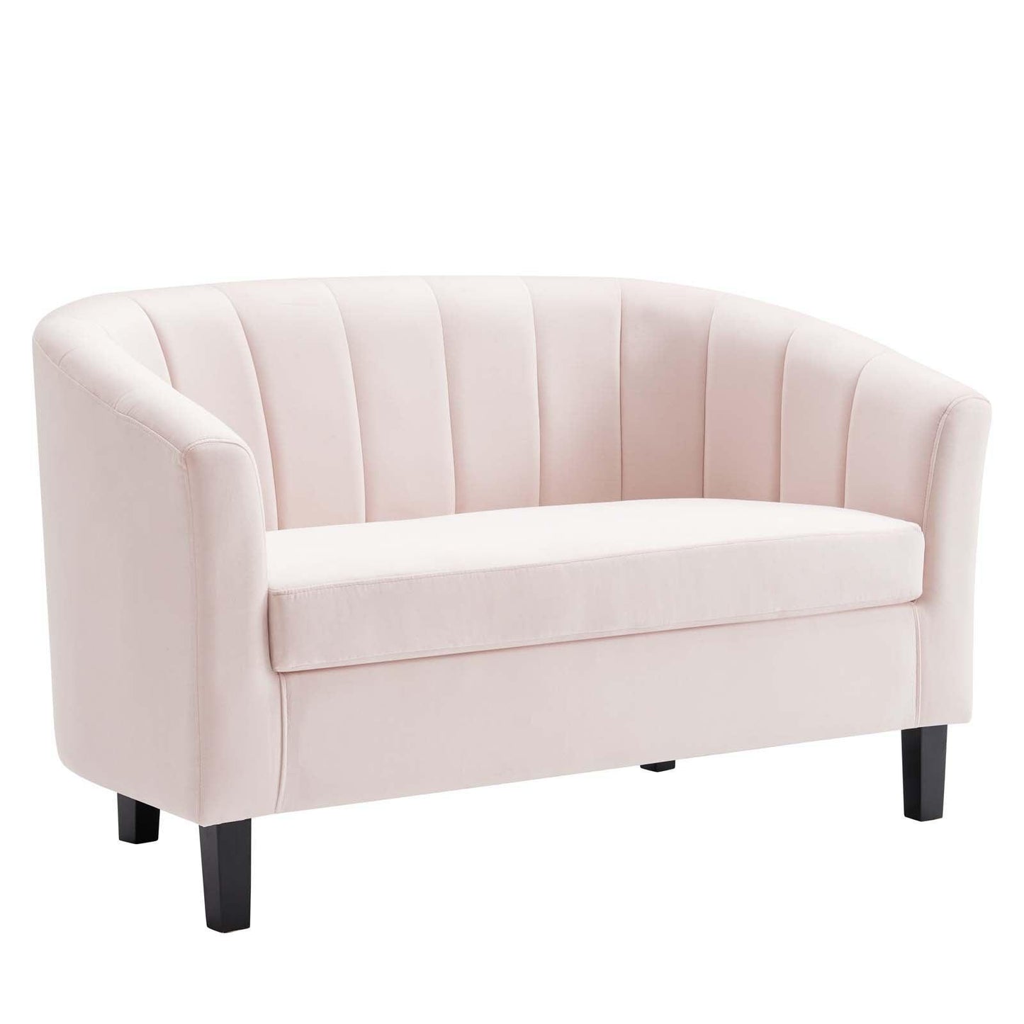 Modway Prospect Channel Tufted Performance Velvet Loveseat FredCo
