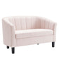 Modway Prospect Channel Tufted Performance Velvet Loveseat FredCo