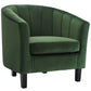 Modway Prospect Channel Tufted Performance Velvet Loveseat and Armchair Set FredCo
