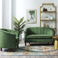 Modway Prospect Channel Tufted Performance Velvet Loveseat and Armchair Set FredCo