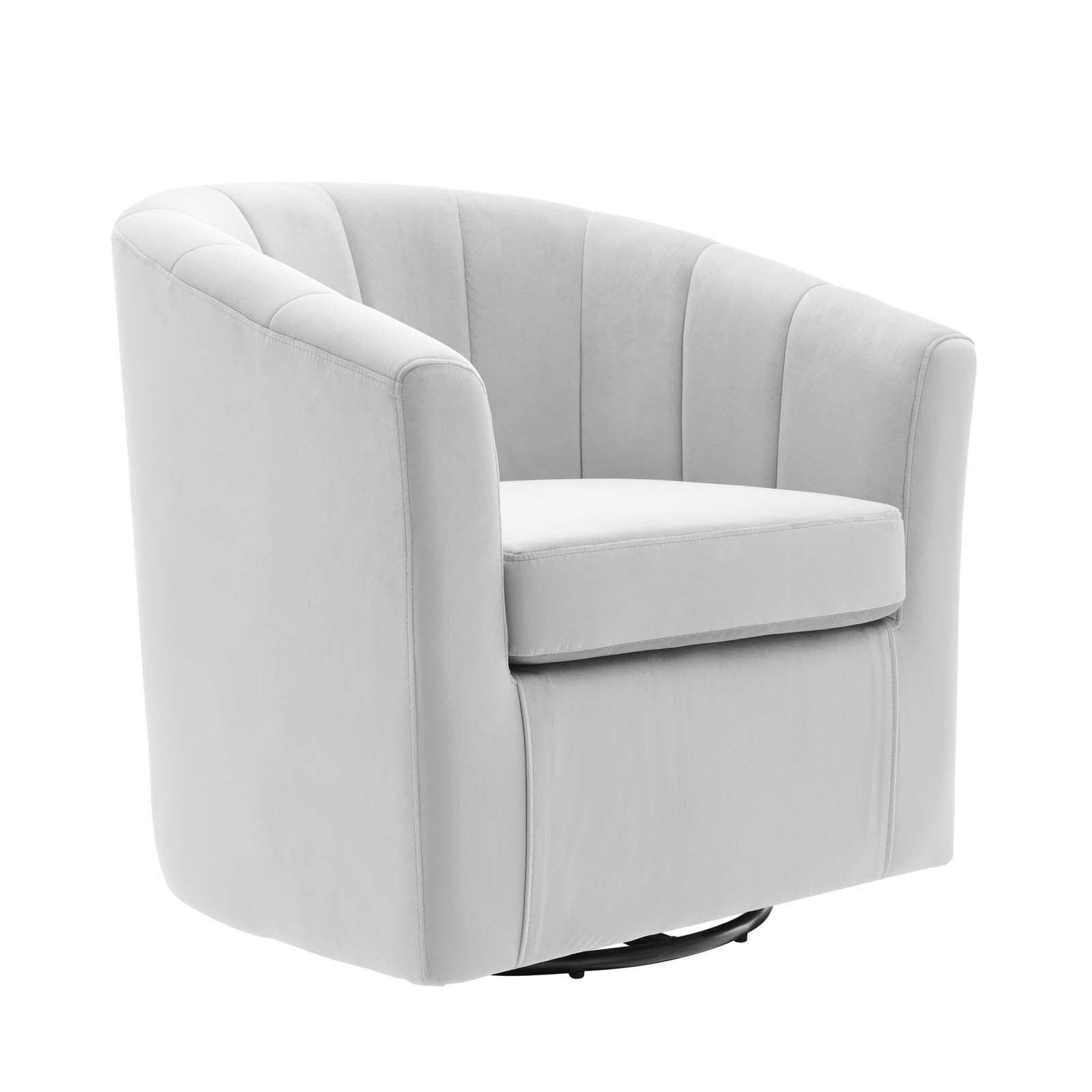 Modway Prospect Performance Velvet Swivel Armchair FredCo