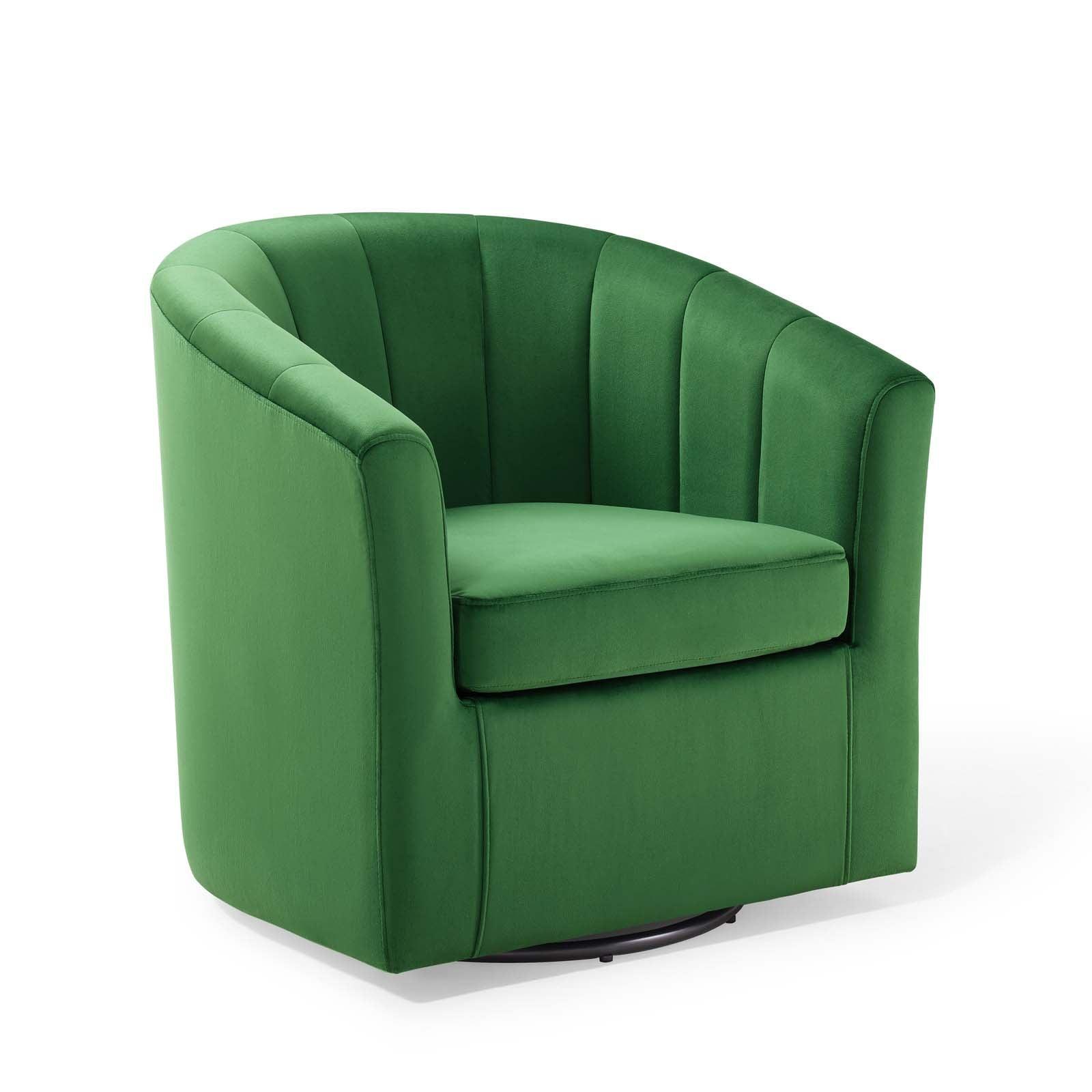 Modway Prospect Performance Velvet Swivel Armchair FredCo