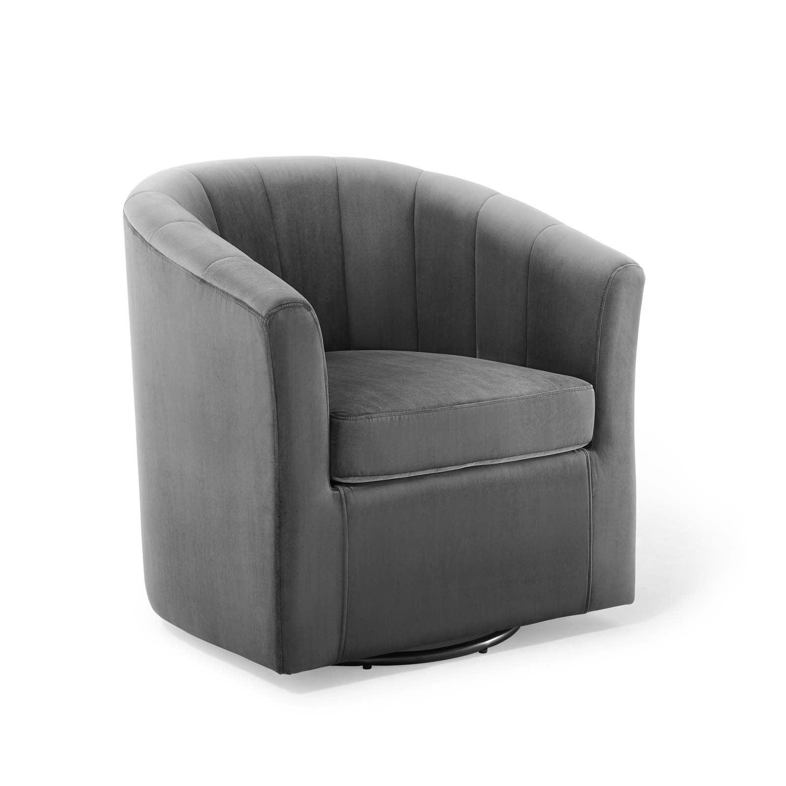 Modway Prospect Performance Velvet Swivel Armchair FredCo