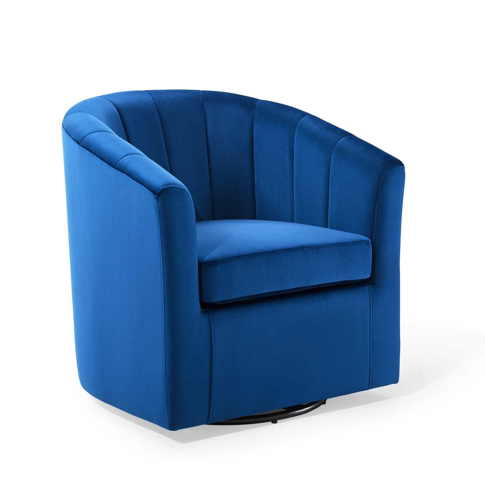 Modway Prospect Performance Velvet Swivel Armchair FredCo