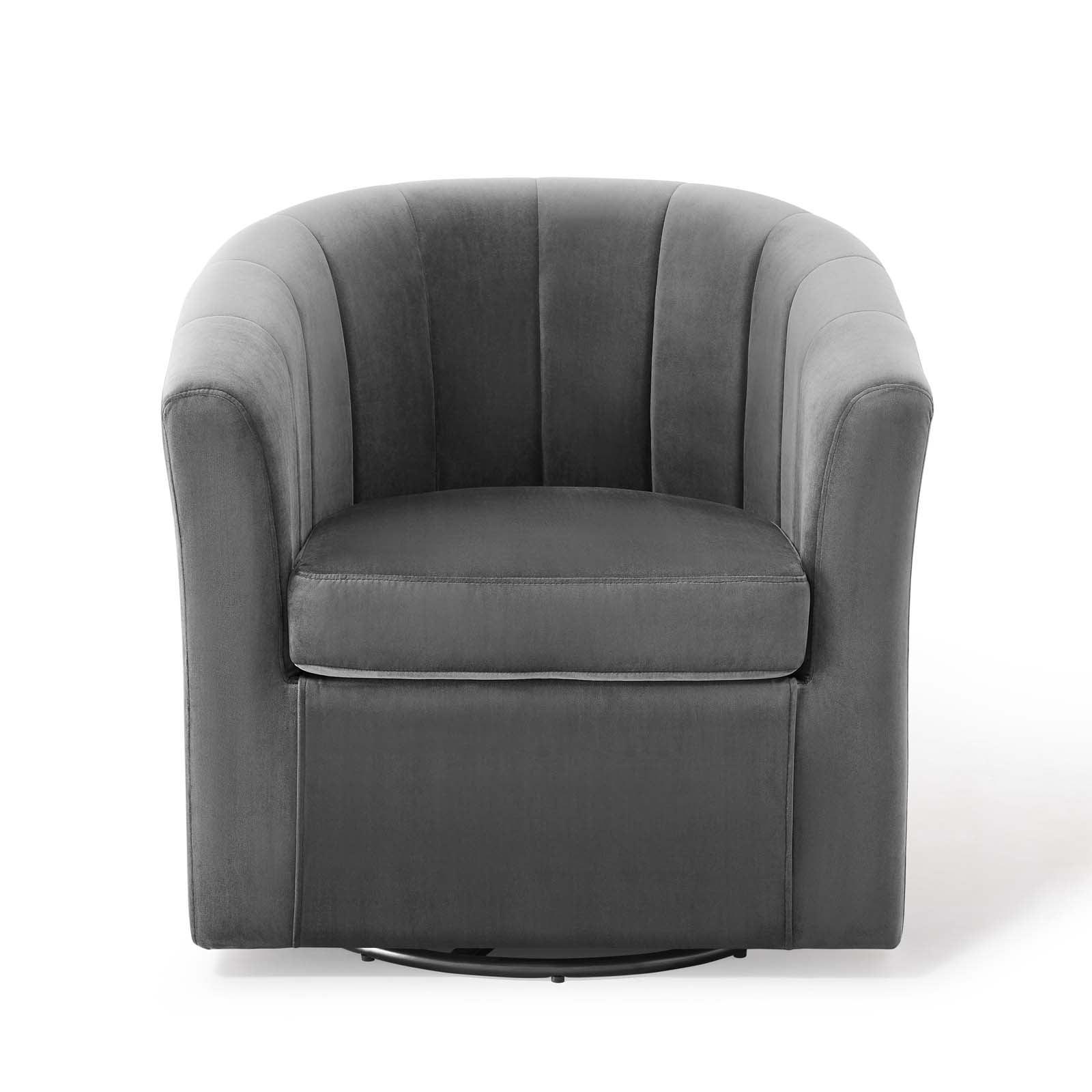 Modway Prospect Performance Velvet Swivel Armchair FredCo