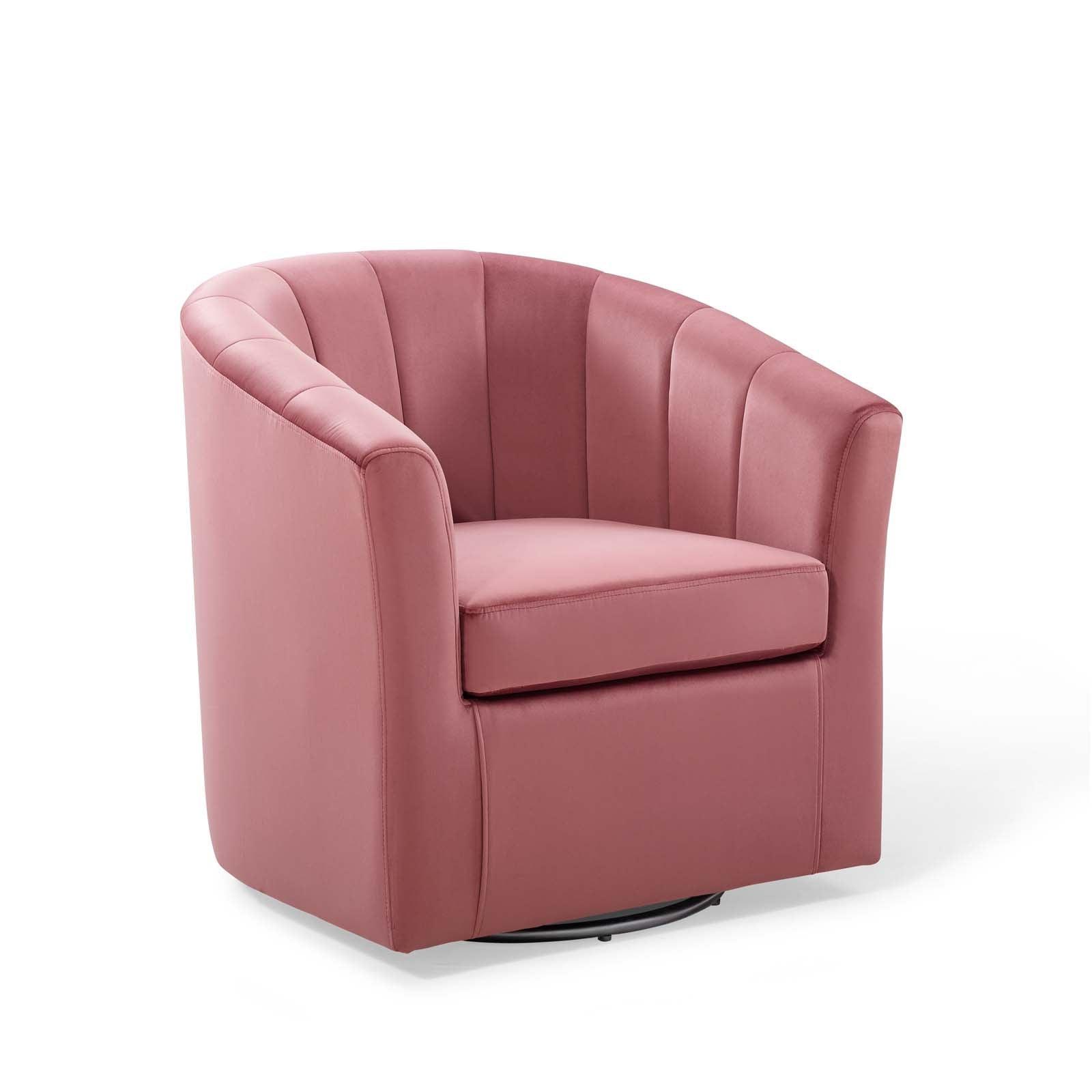 Modway Prospect Performance Velvet Swivel Armchair FredCo