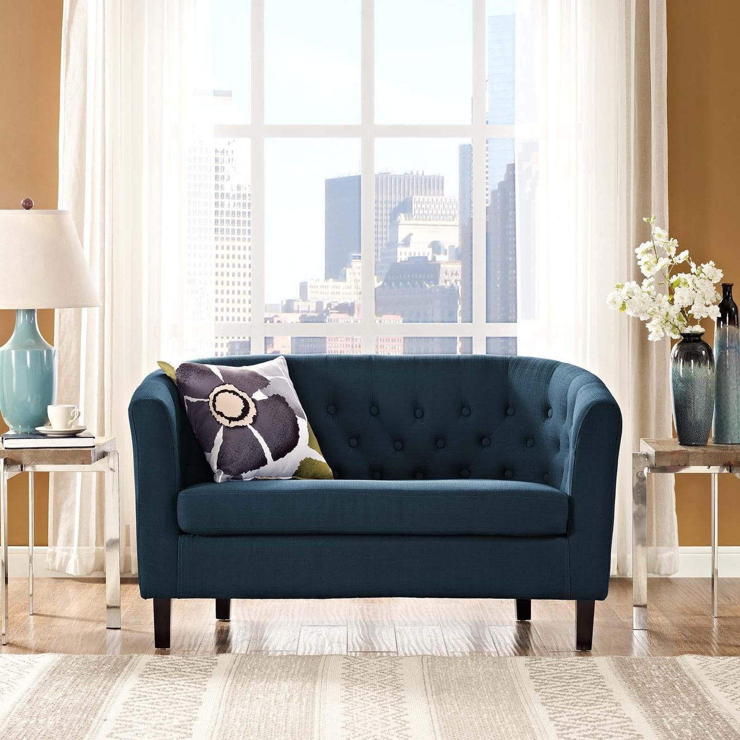 Modway Prospect Upholstered Fabric Loveseat FredCo
