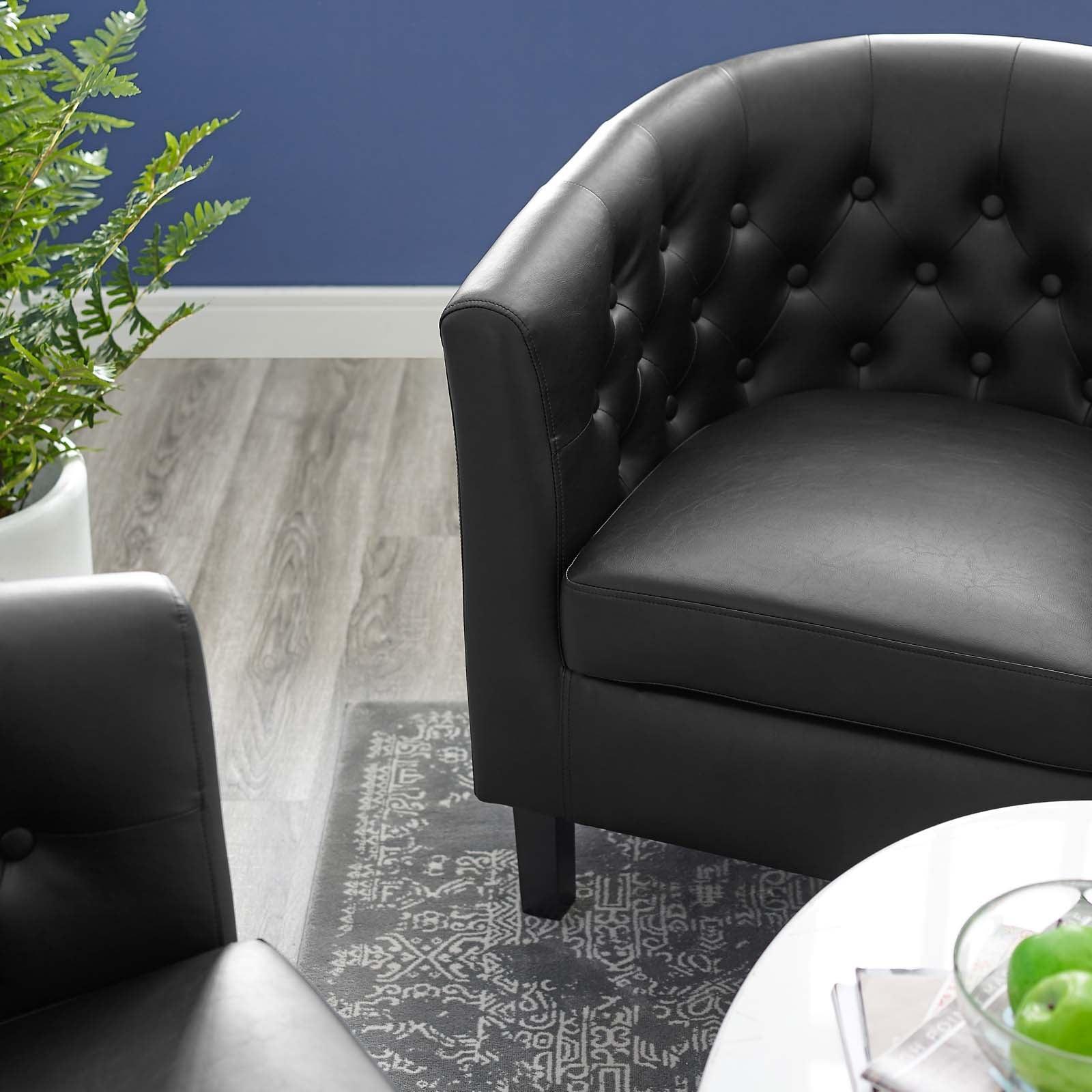 Modway Prospect Upholstered Vinyl Armchair FredCo