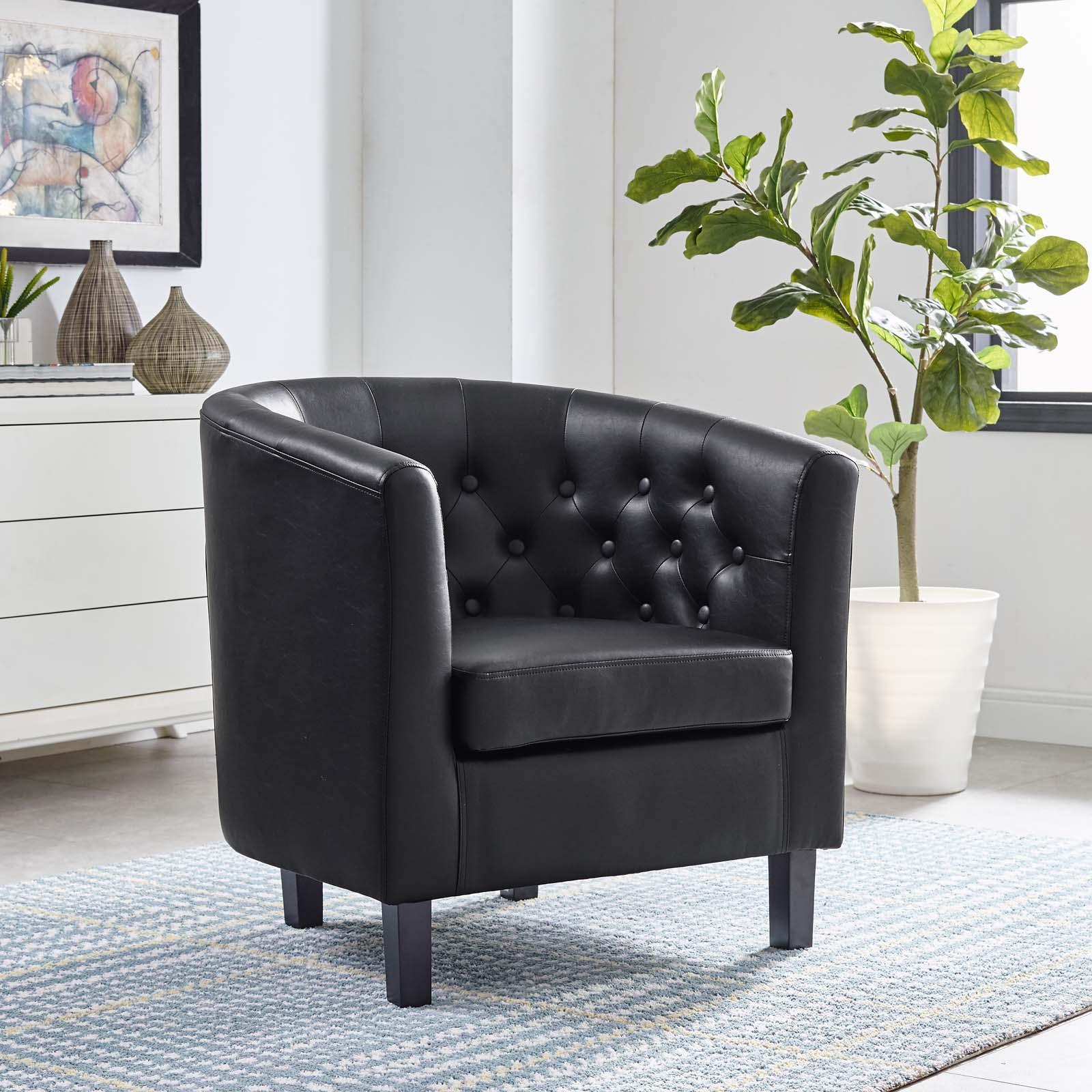 Modway Prospect Upholstered Vinyl Armchair FredCo