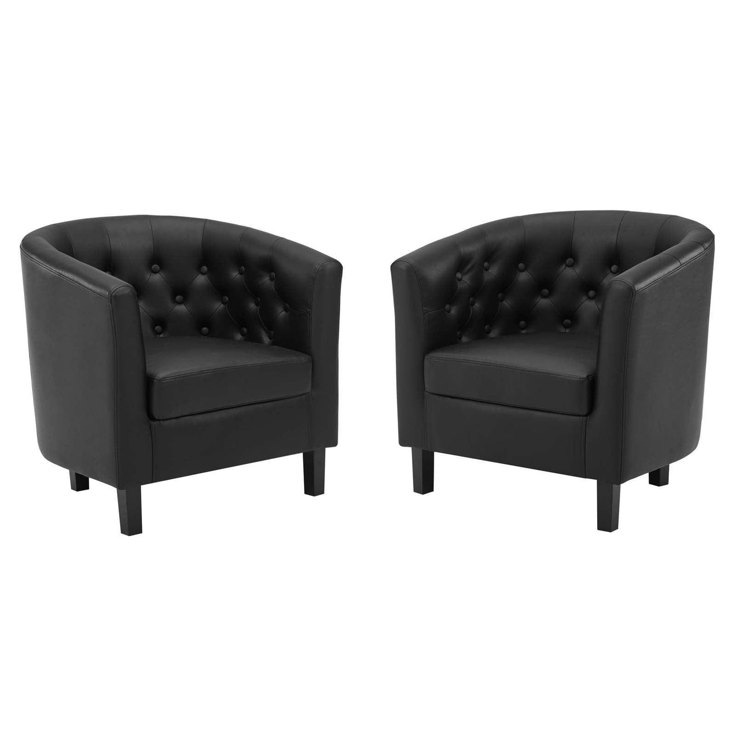 Modway Prospect Upholstered Vinyl Armchair Set of 2 FredCo