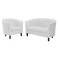Modway Prospect Upholstered Vinyl Loveseat and Armchair Set FredCo