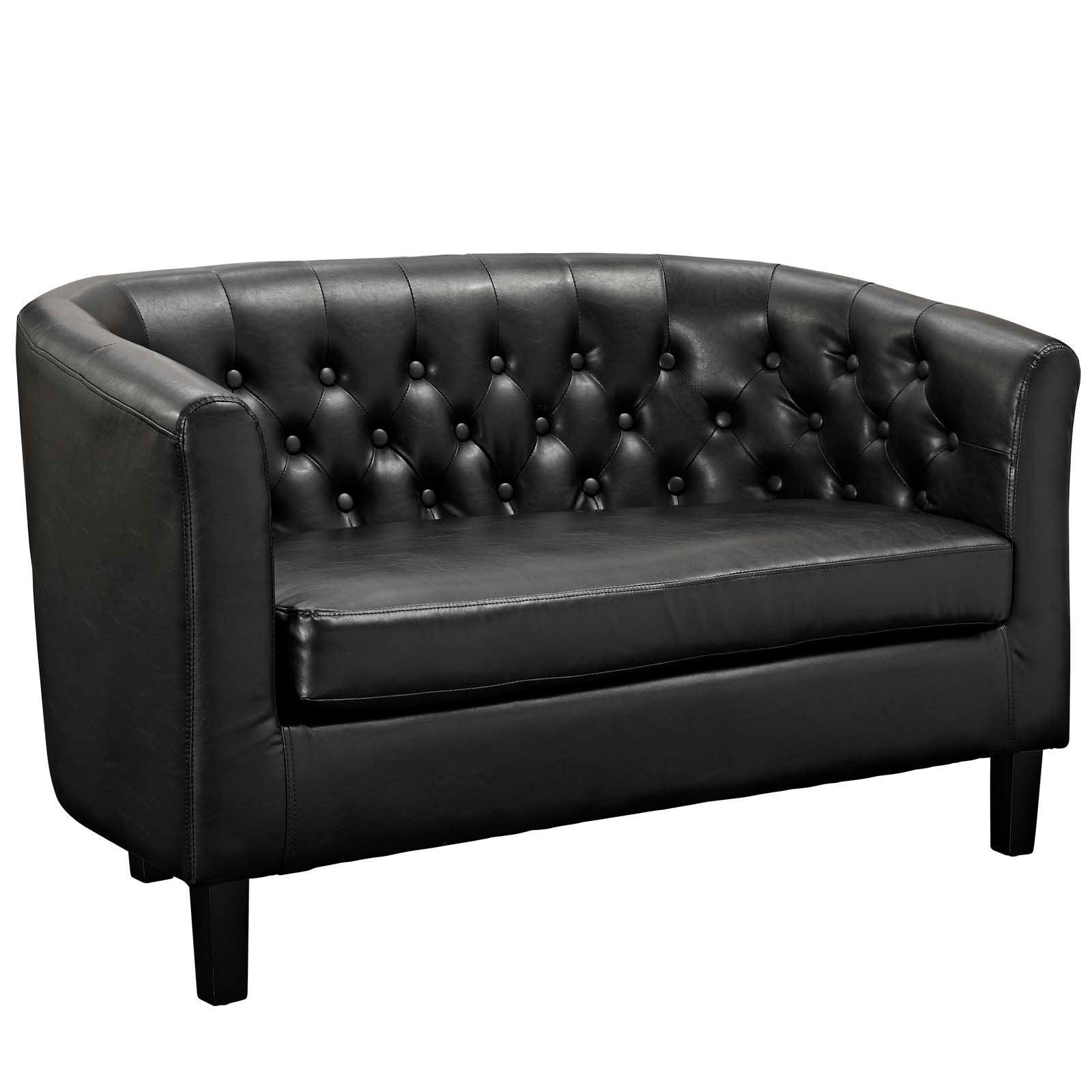 Modway Prospect Upholstered Vinyl Loveseat and Armchair Set FredCo