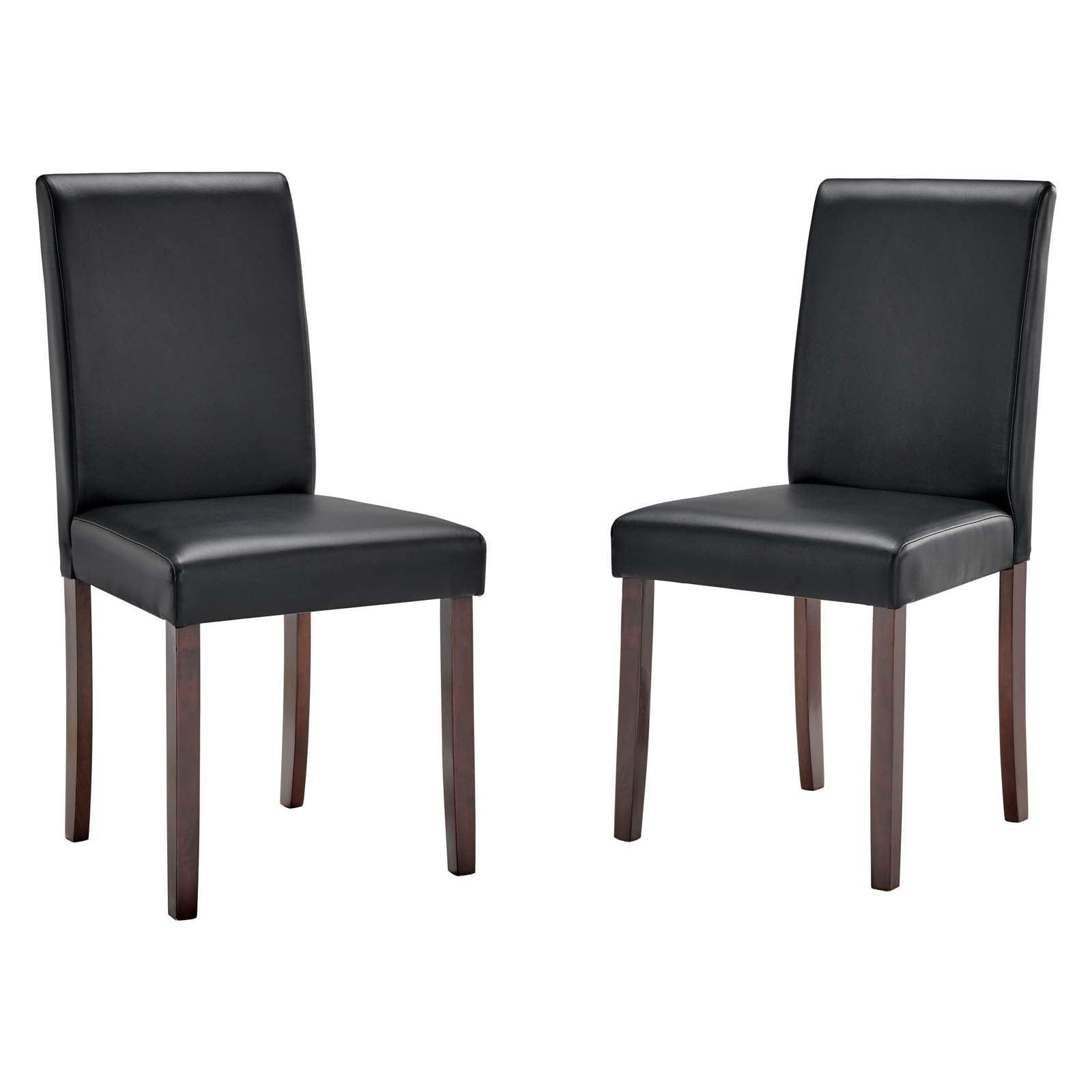 Modway Prosper Faux Leather Dining Side Chair Set of 2 FredCo