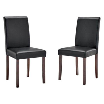 Modway Prosper Faux Leather Dining Side Chair Set of 2 FredCo