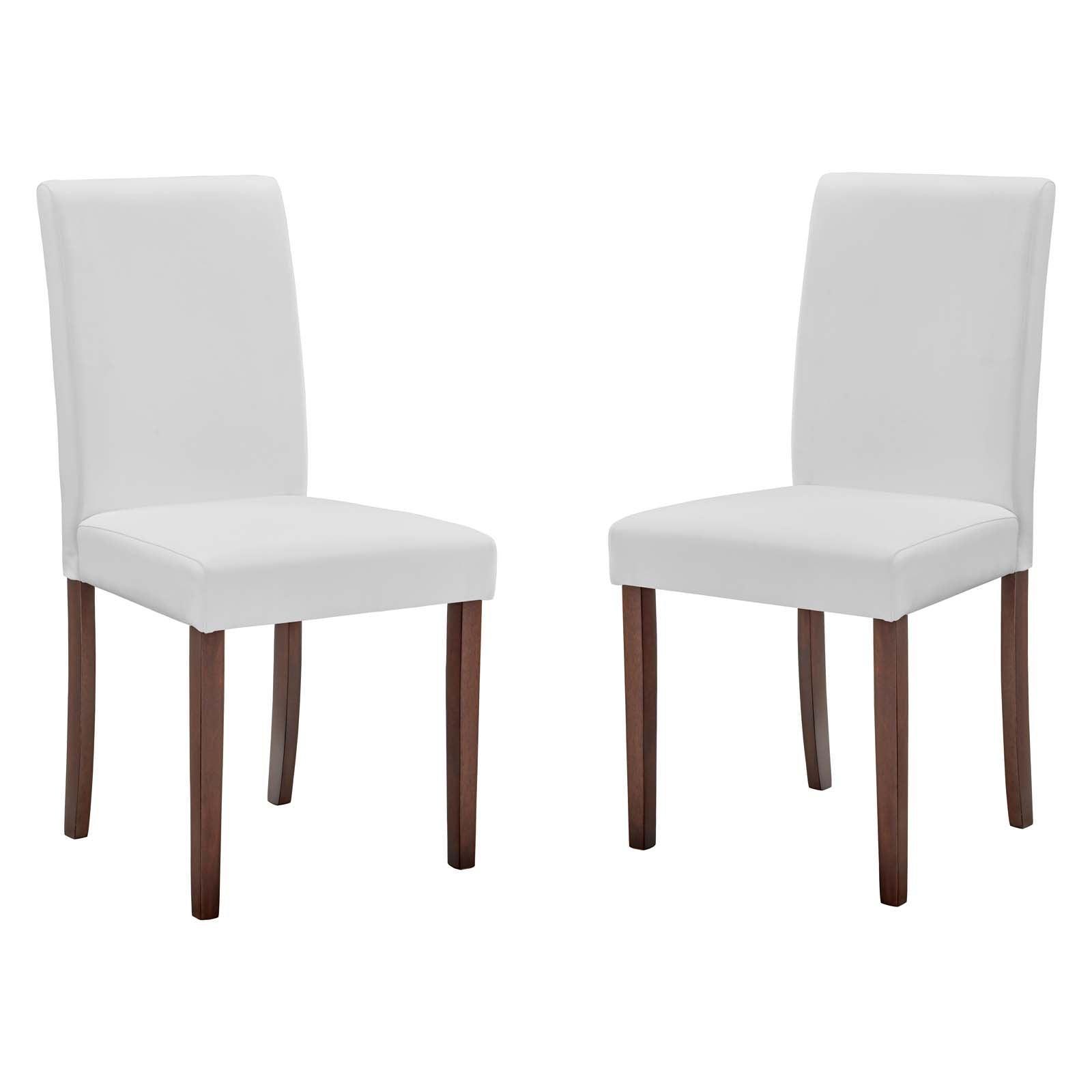 Modway Prosper Faux Leather Dining Side Chair Set of 2 FredCo