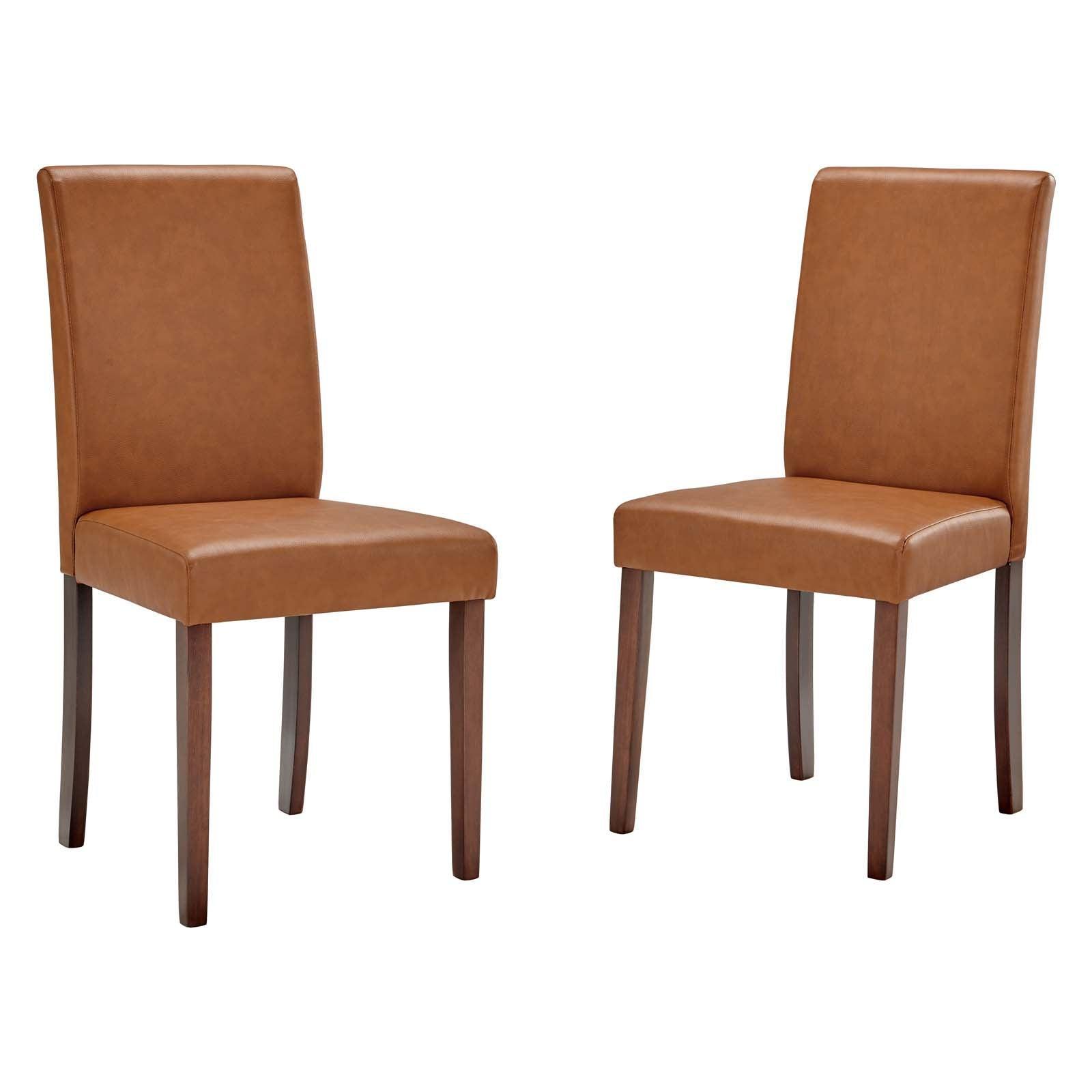 Modway Prosper Faux Leather Dining Side Chair Set of 2 FredCo