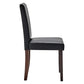 Modway Prosper Faux Leather Dining Side Chair Set of 2 FredCo
