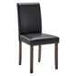 Modway Prosper Faux Leather Dining Side Chair Set of 2 FredCo