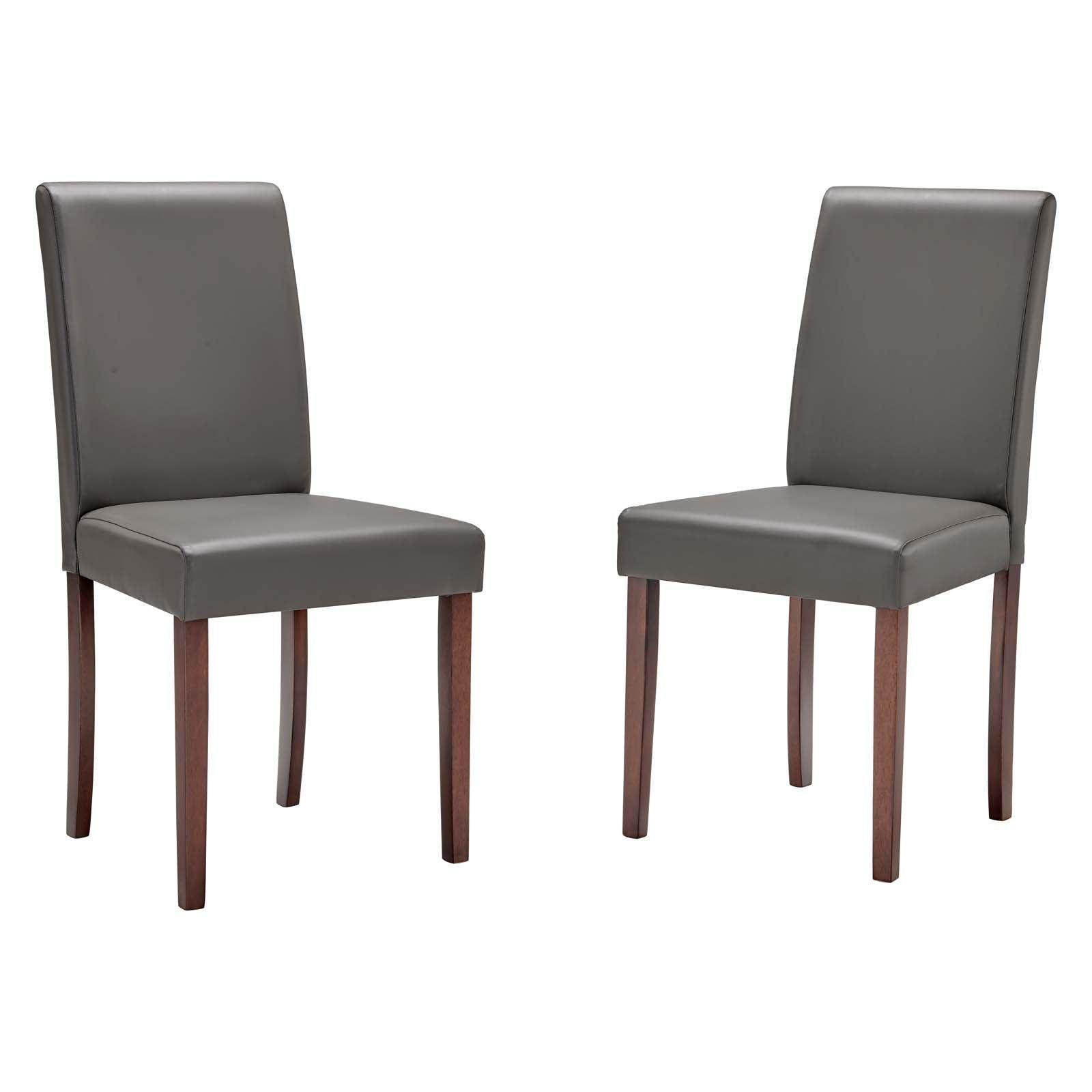 Modway Prosper Faux Leather Dining Side Chair Set of 2 FredCo