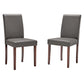 Modway Prosper Faux Leather Dining Side Chair Set of 2 FredCo