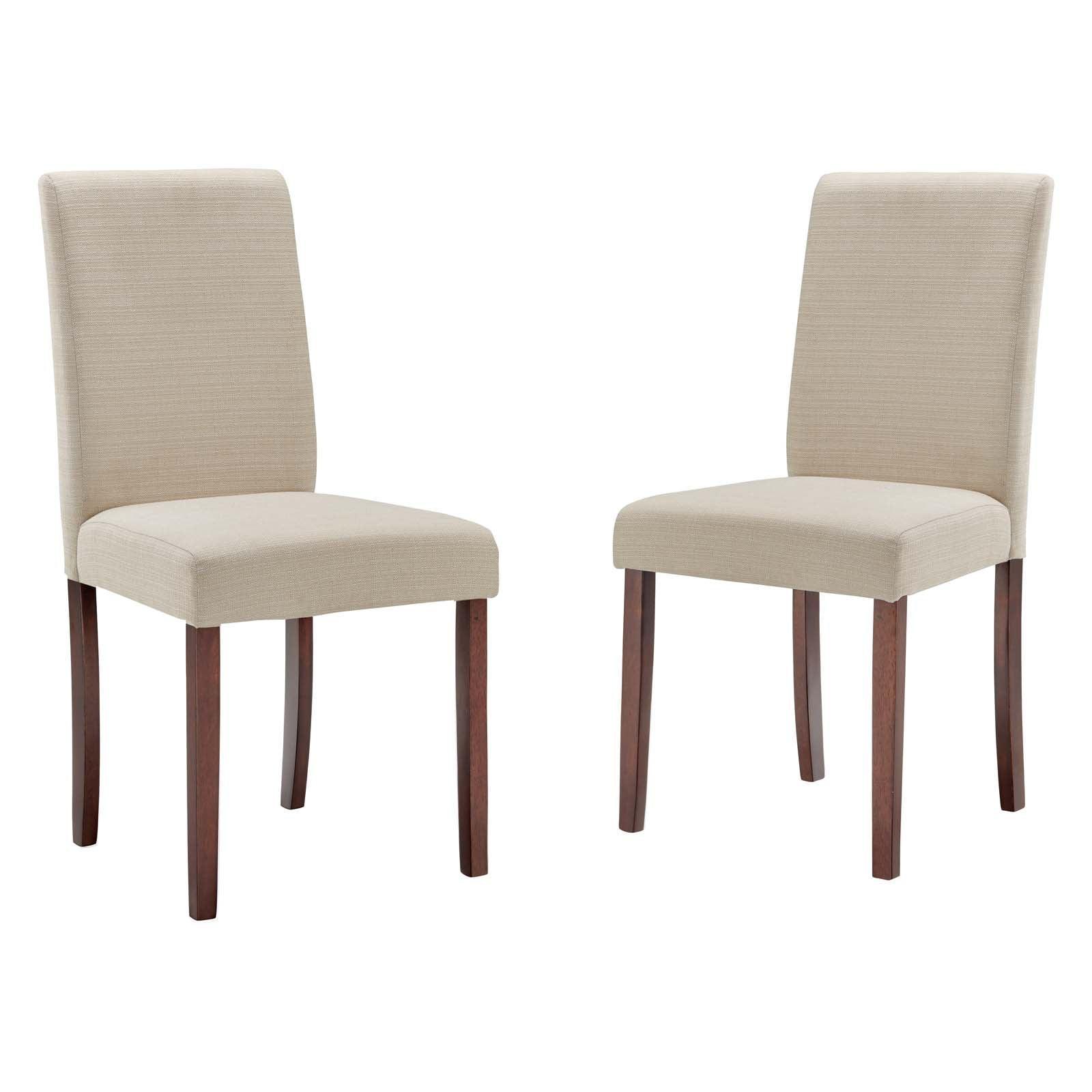Modway Prosper Upholstered Fabric Dining Side Chair Set of 2 FredCo