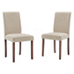 Modway Prosper Upholstered Fabric Dining Side Chair Set of 2 FredCo