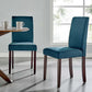 Modway Prosper Upholstered Fabric Dining Side Chair Set of 2 FredCo