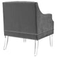 Modway Proverbial Tufted Button Accent Performance Velvet Armchair FredCo