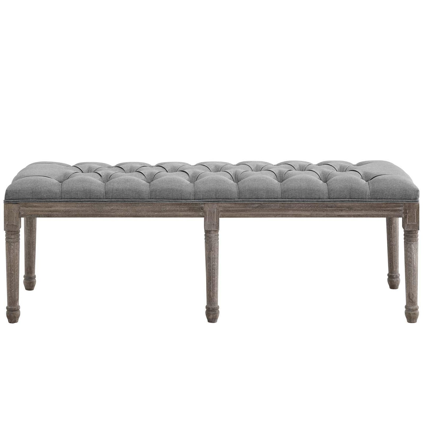 Modway Province French Vintage Upholstered Fabric Bench FredCo