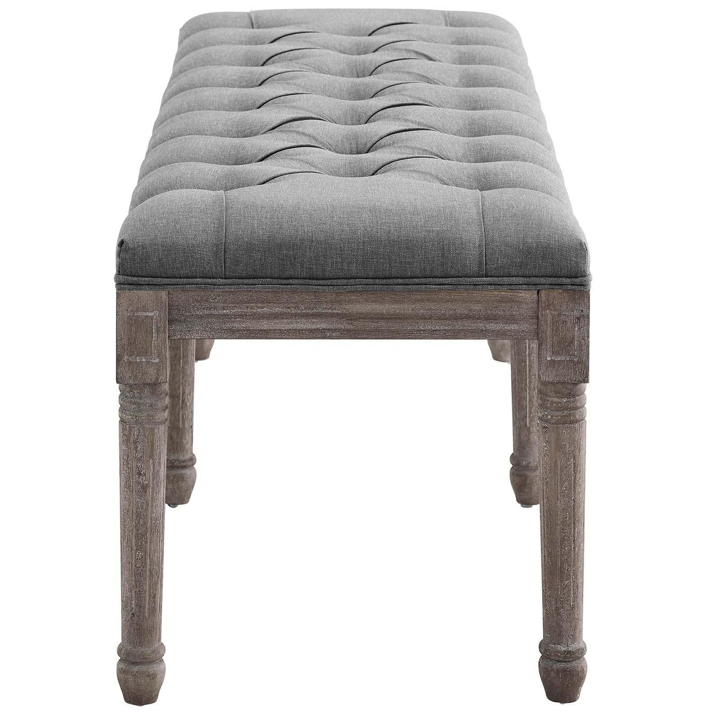 Modway Province French Vintage Upholstered Fabric Bench FredCo
