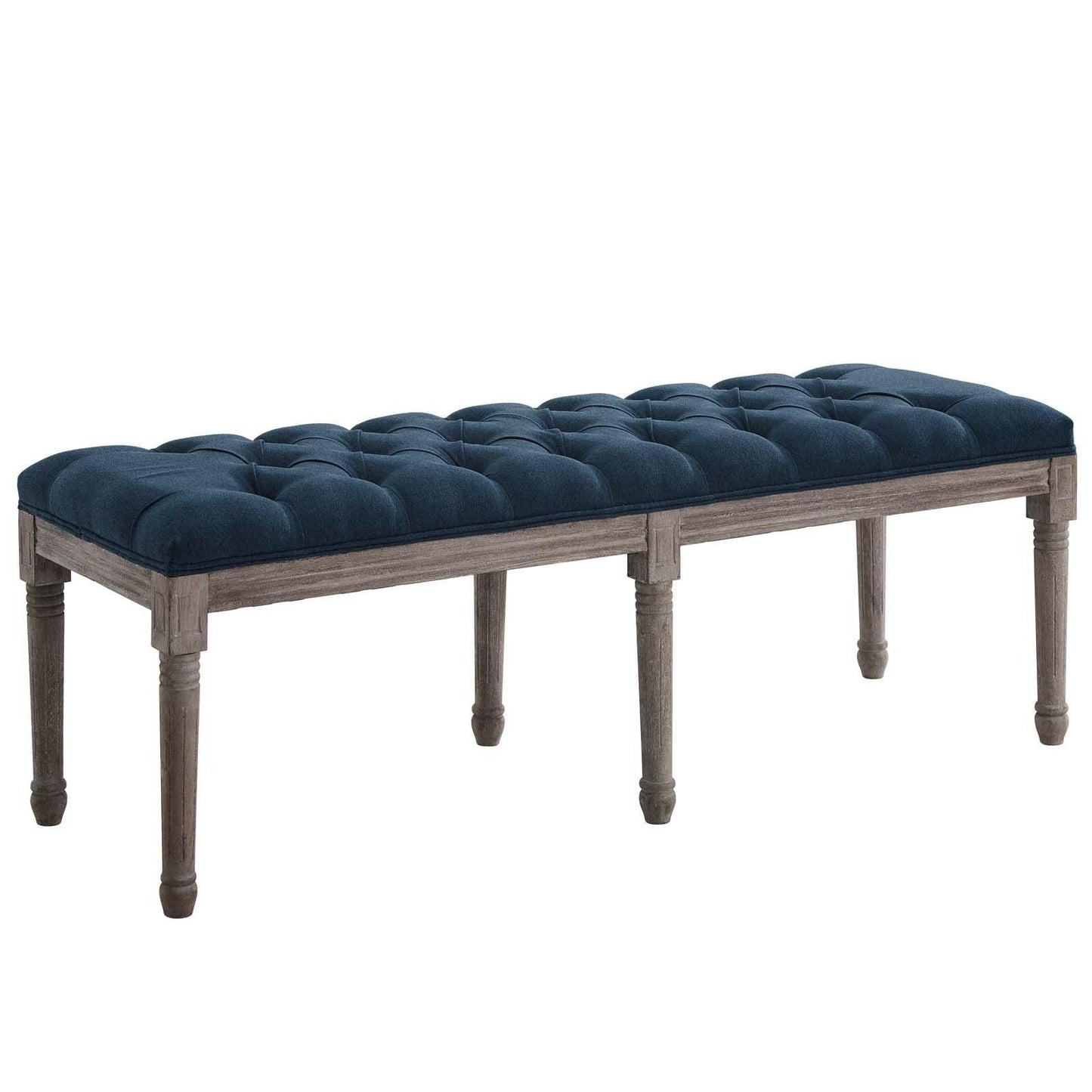 Modway Province French Vintage Upholstered Fabric Bench FredCo