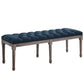 Modway Province French Vintage Upholstered Fabric Bench FredCo