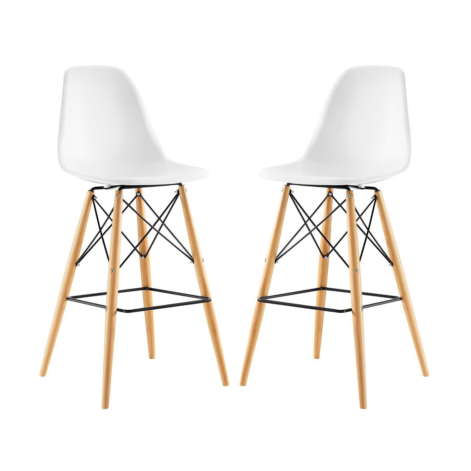 Modway Pyramid Dining Side Bar Stool Set of 2 FredCo