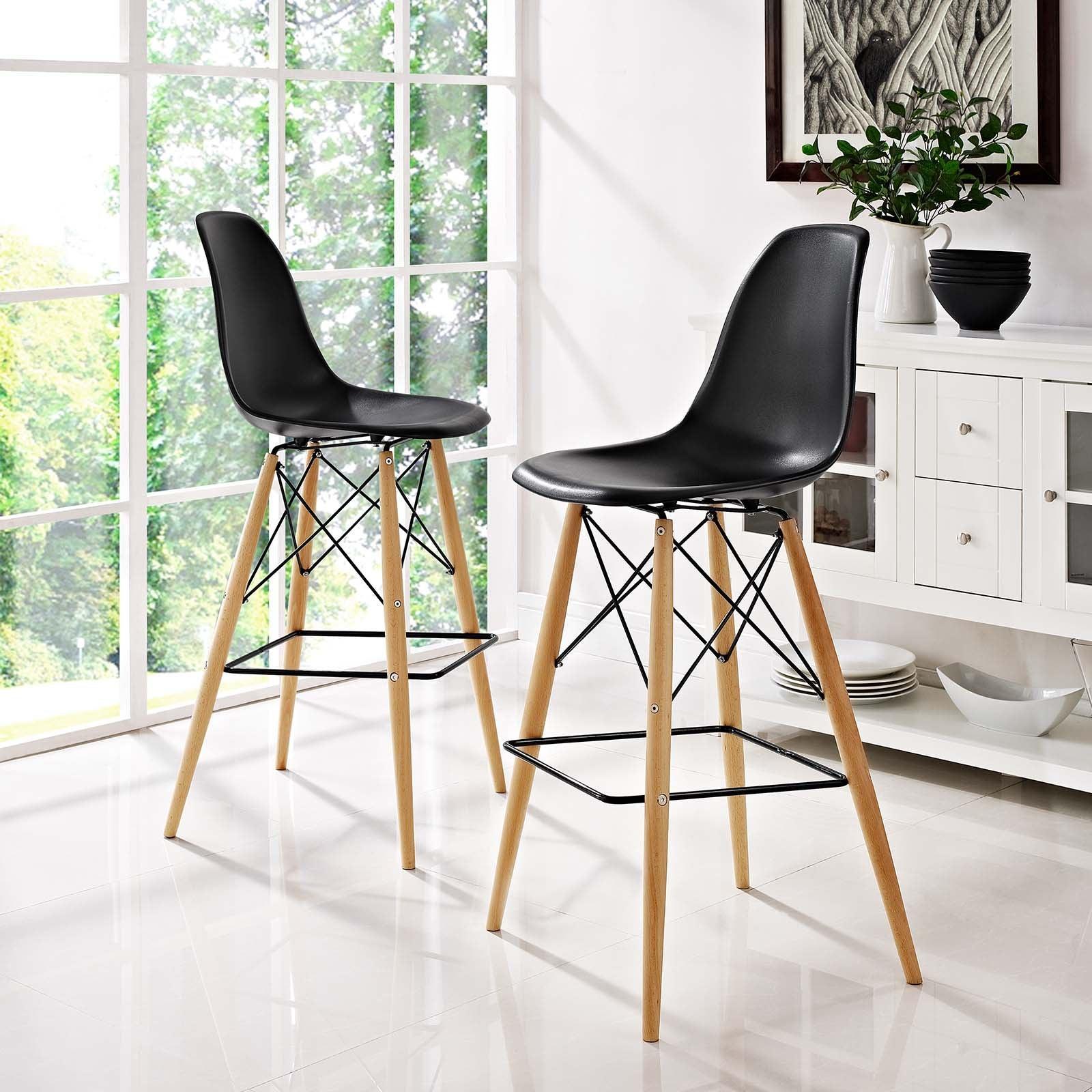 Modway Pyramid Dining Side Bar Stool Set of 2 FredCo