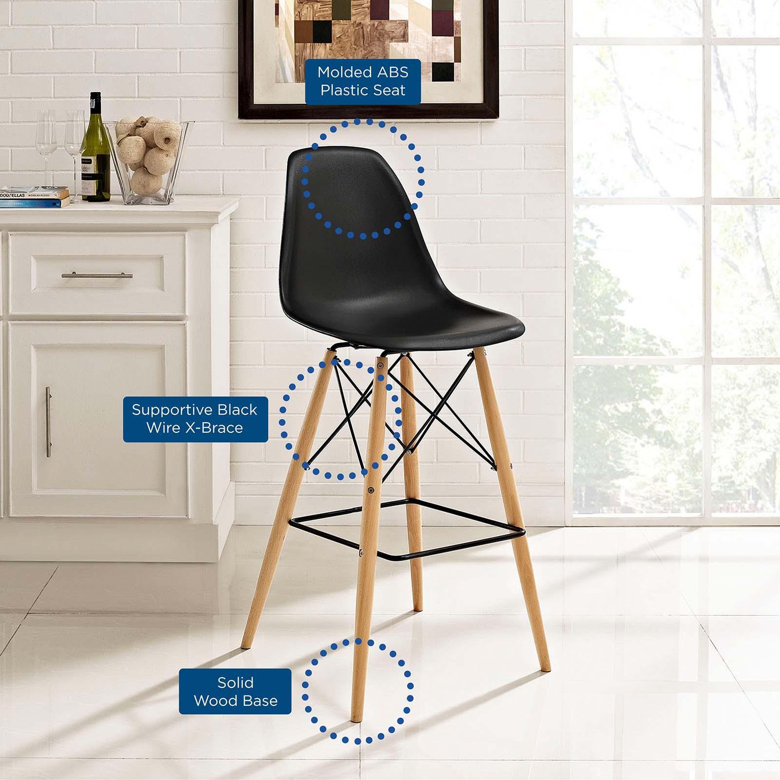 Modway Pyramid Dining Side Bar Stool Set of 4 FredCo