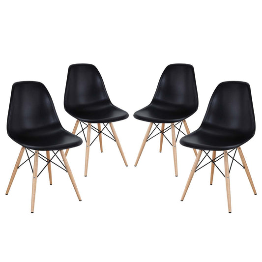 Modway Pyramid Dining Side Chairs Set of 4 FredCo